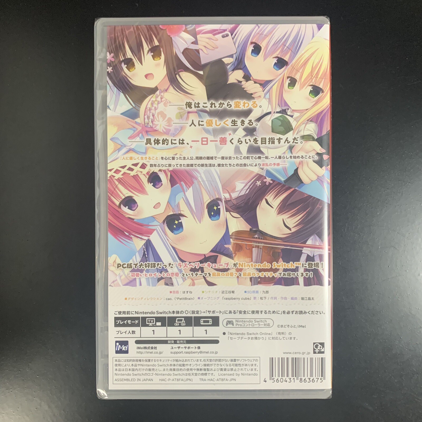 Unopened SW Raspberry Cube Nintendo Switch iMel Sealed Bishoujo JP w/tracking
