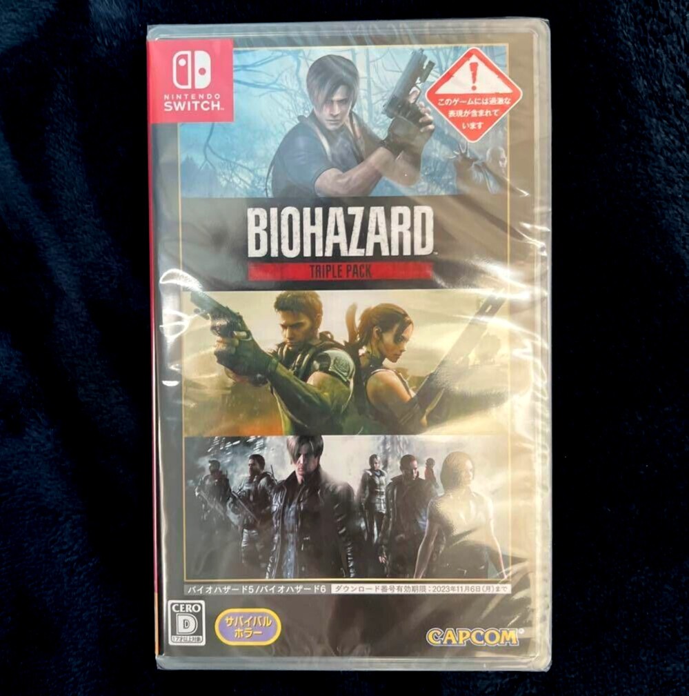 Unopened SW Resident Evil Triple Pack Nintendo Switch Capcom Sealed JP