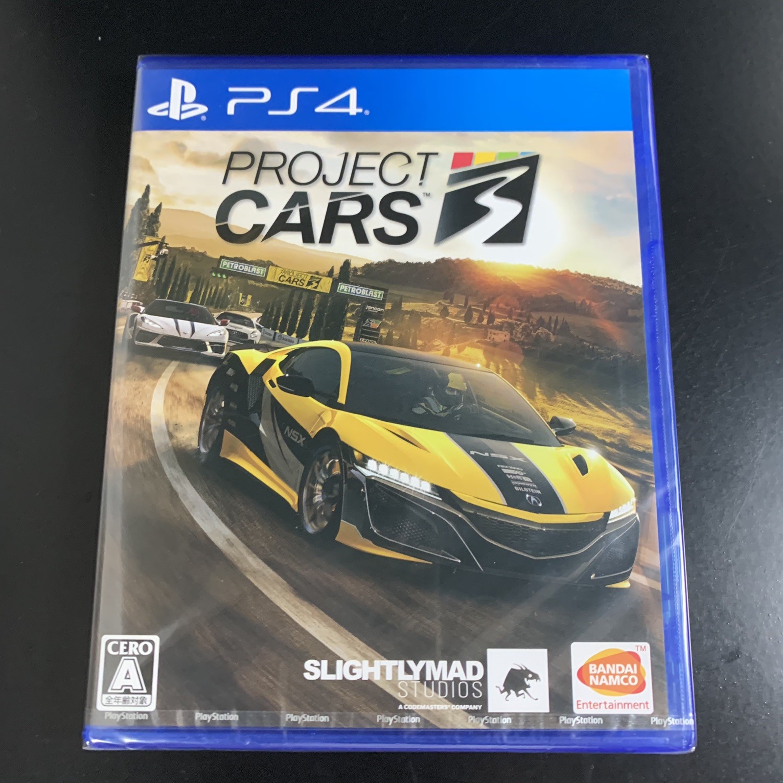 Unopened PS4 Project CARS 3 Sony PlayStation 4 Bandai Namco Sealed JP w/tracking