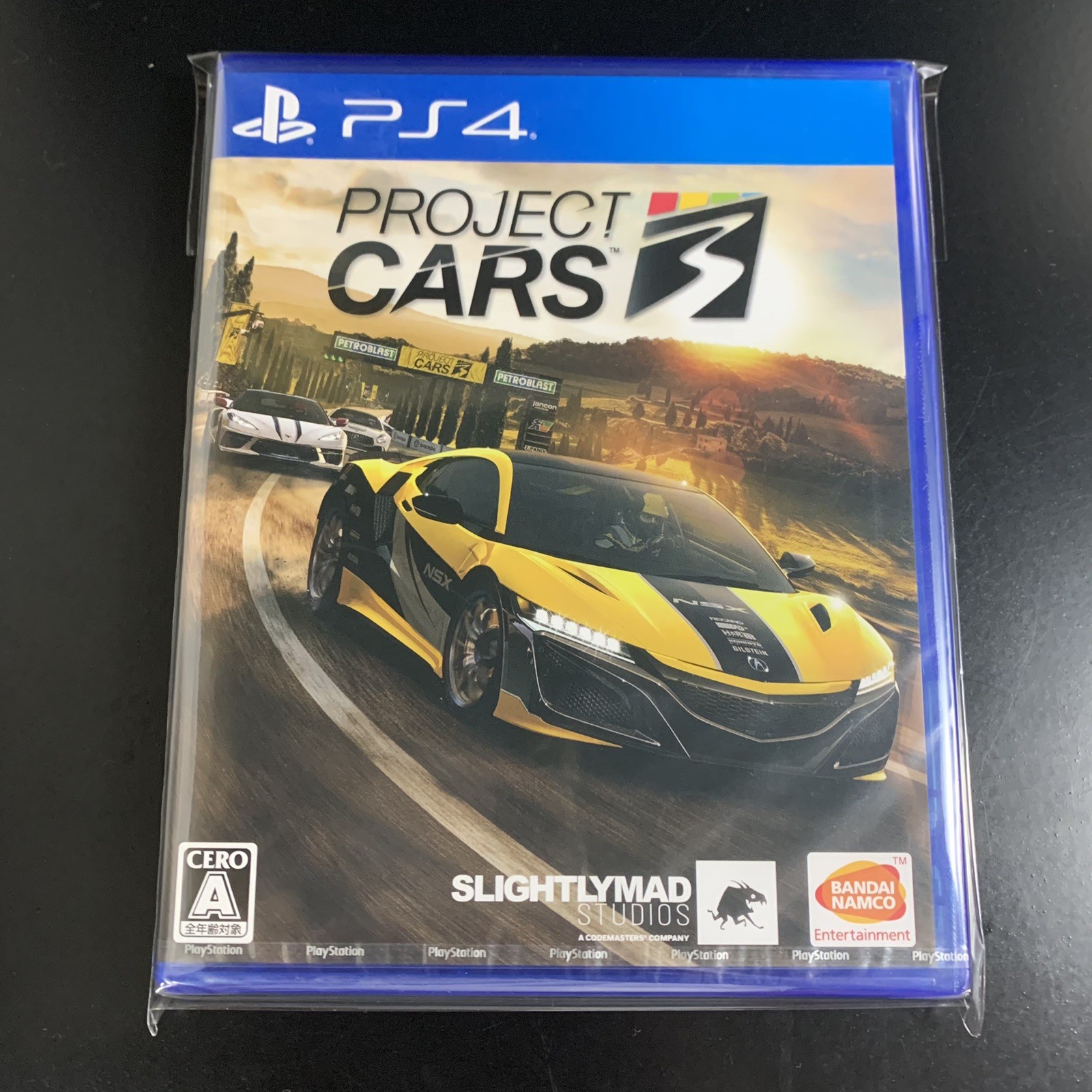 Unopened PS4 Project CARS 3 Sony PlayStation 4 Bandai Namco Sealed JP w/tracking