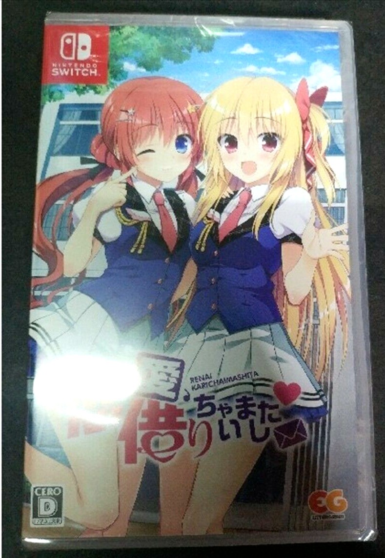 Unopened SW Renai, Karichaimashita Nintendo Switch Entergram Sealed Bishoujo JP