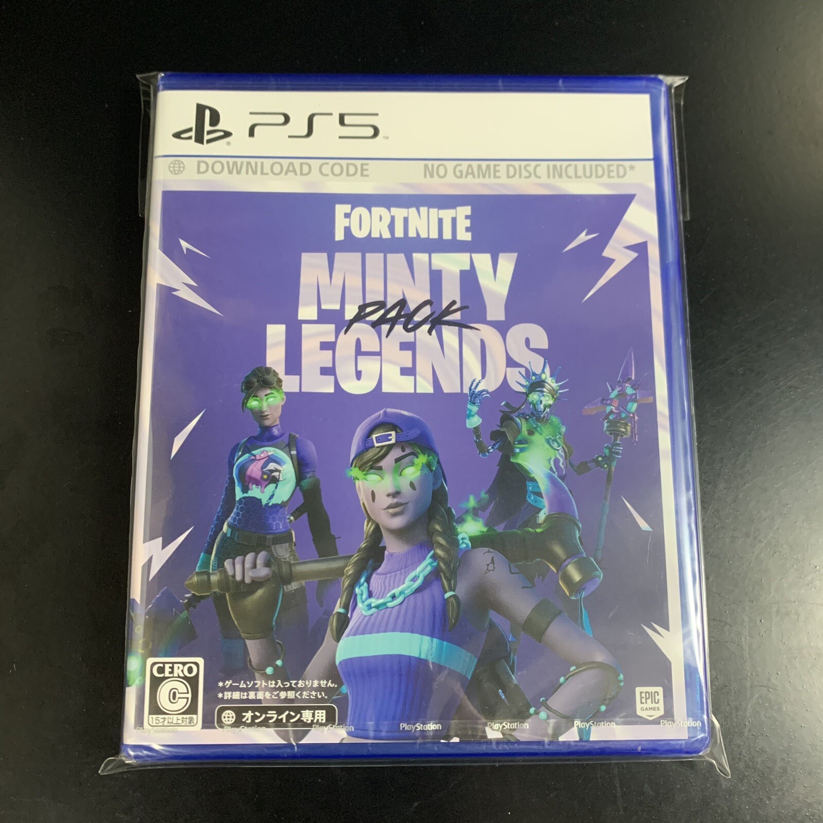 Unopened PS5 Fortnite Minty Legends Pack Code in a box Sony PlayStation 5 Epic