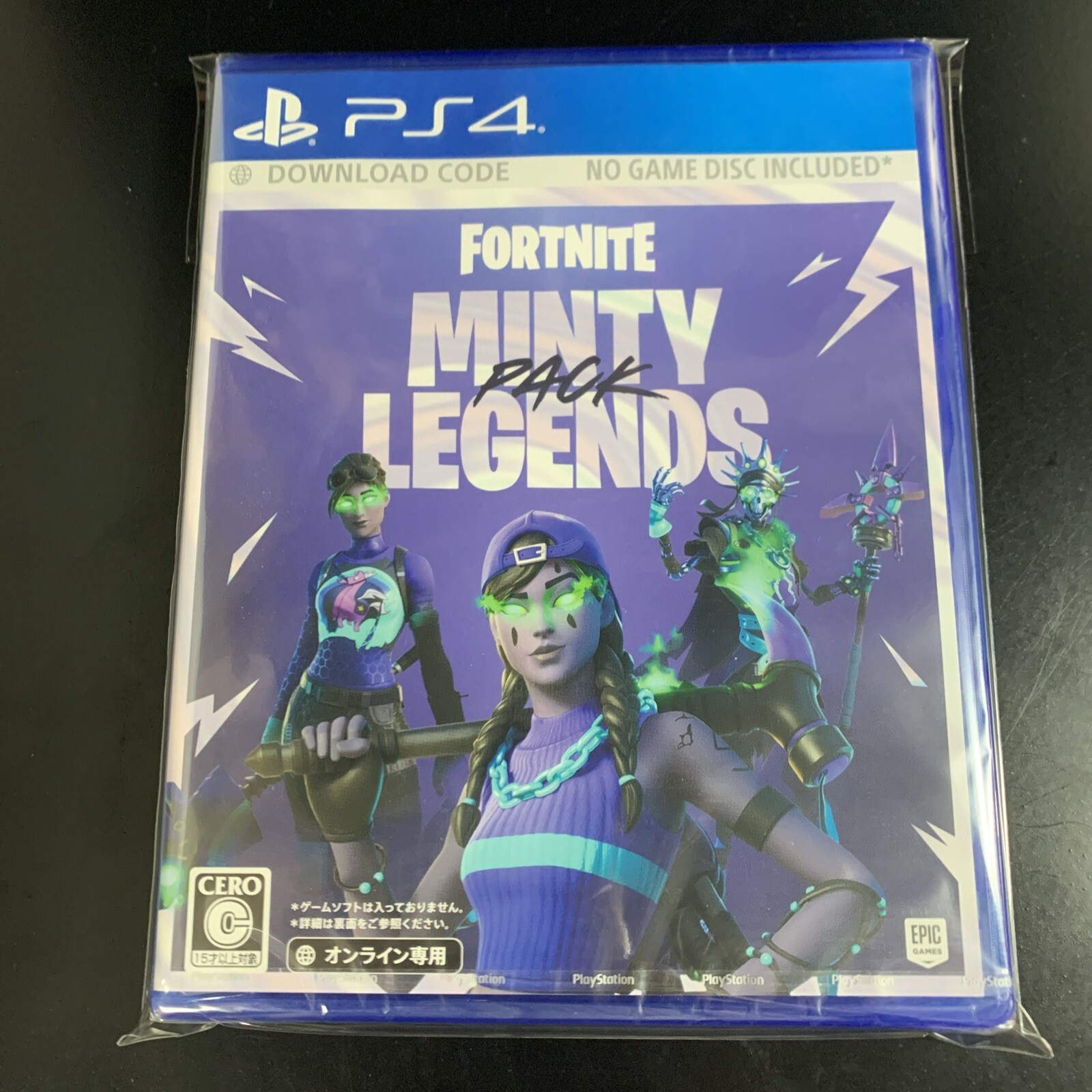 Unopened PS4 Fortnite Minty Legends Pack Code in a box Sony PlayStation 4 Epic