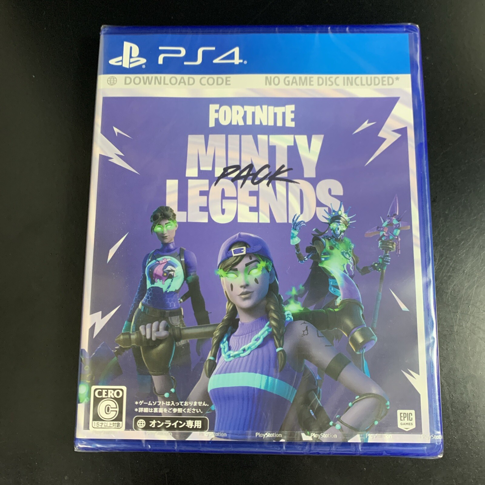 Unopened PS4 Fortnite Minty Legends Pack Code in a box Sony PlayStation 4 Epic