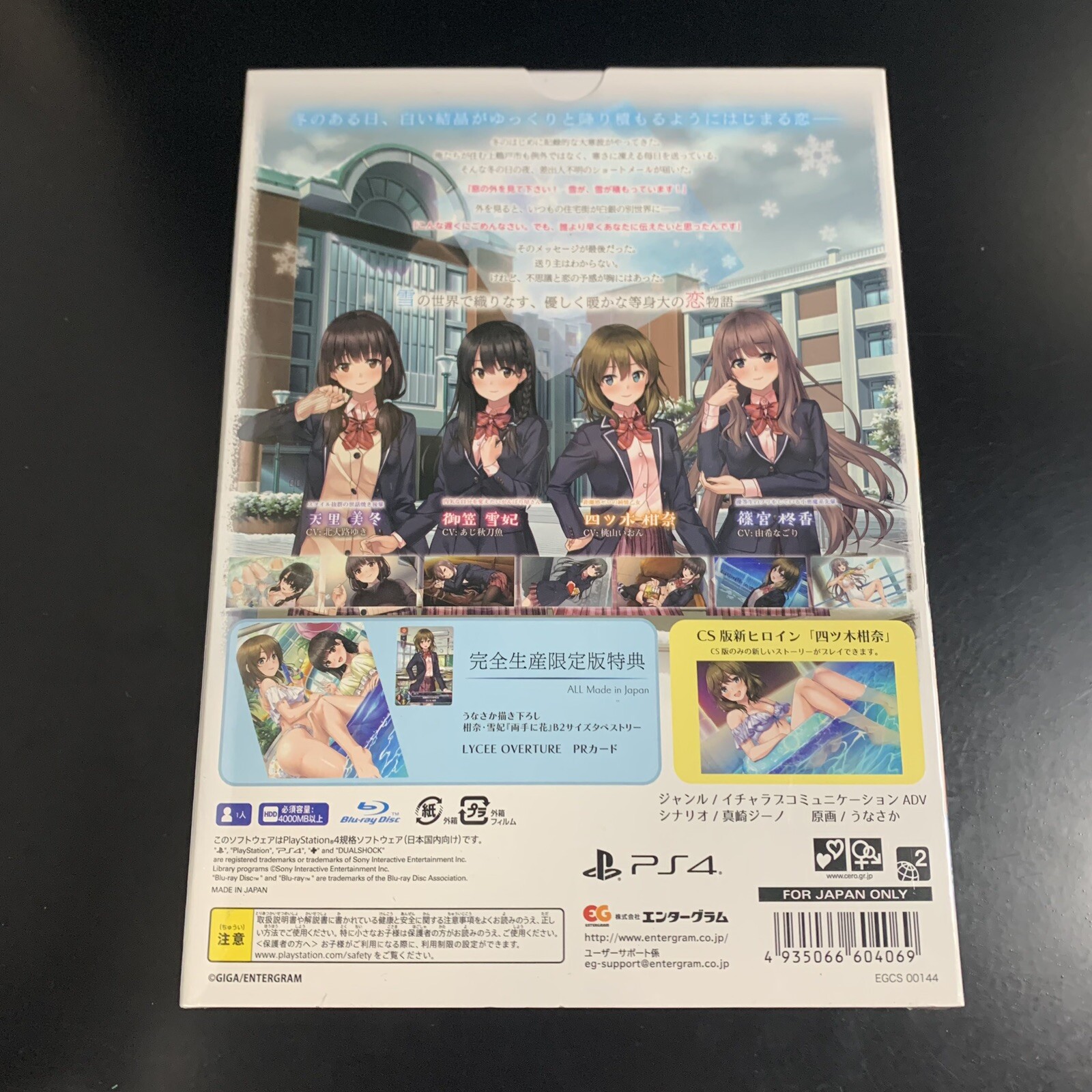 Unopened PS4 Fuyu Kiss Limited Edition Sony PlayStation 4 Entergram Sealed