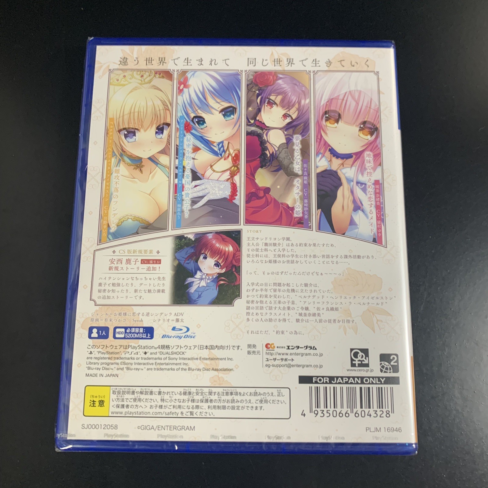 Unopened PS4 Glass Hime to Kagami no Juusha Sony PlayStation 4 Entergram Sealed