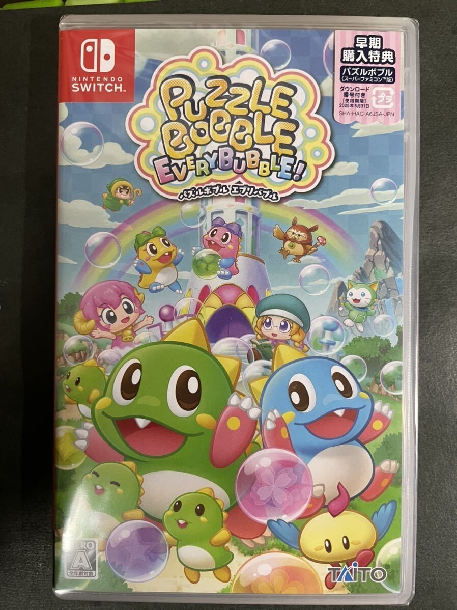 Unopened SW Puzzle Bobble Everybubble! Nintendo Switch Taito Sealed Puzzle JP