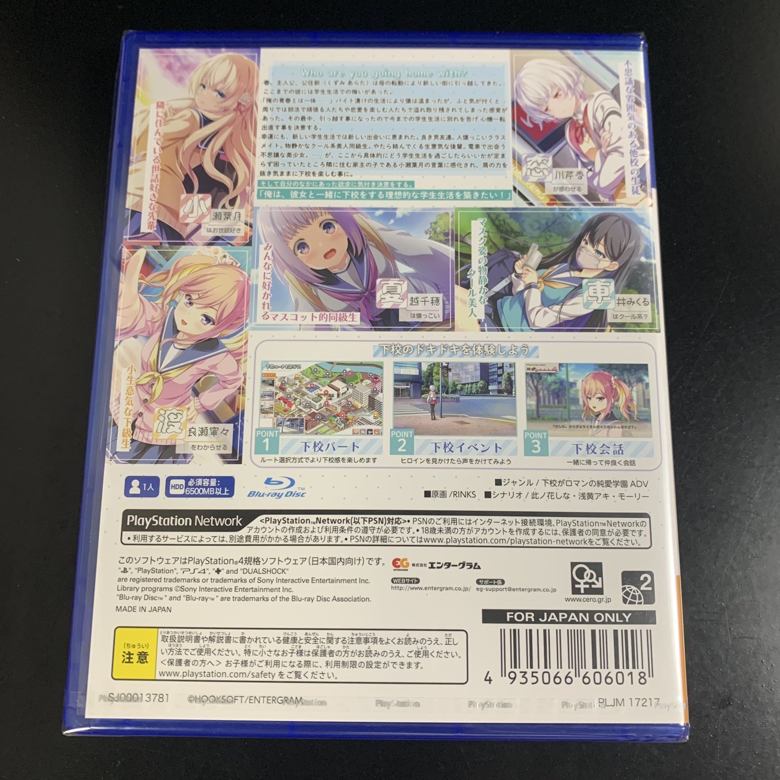 Unopened PS4 Houkago Cinderella 2 Sony PlayStation 4 Entergram Sealed Bishoujo