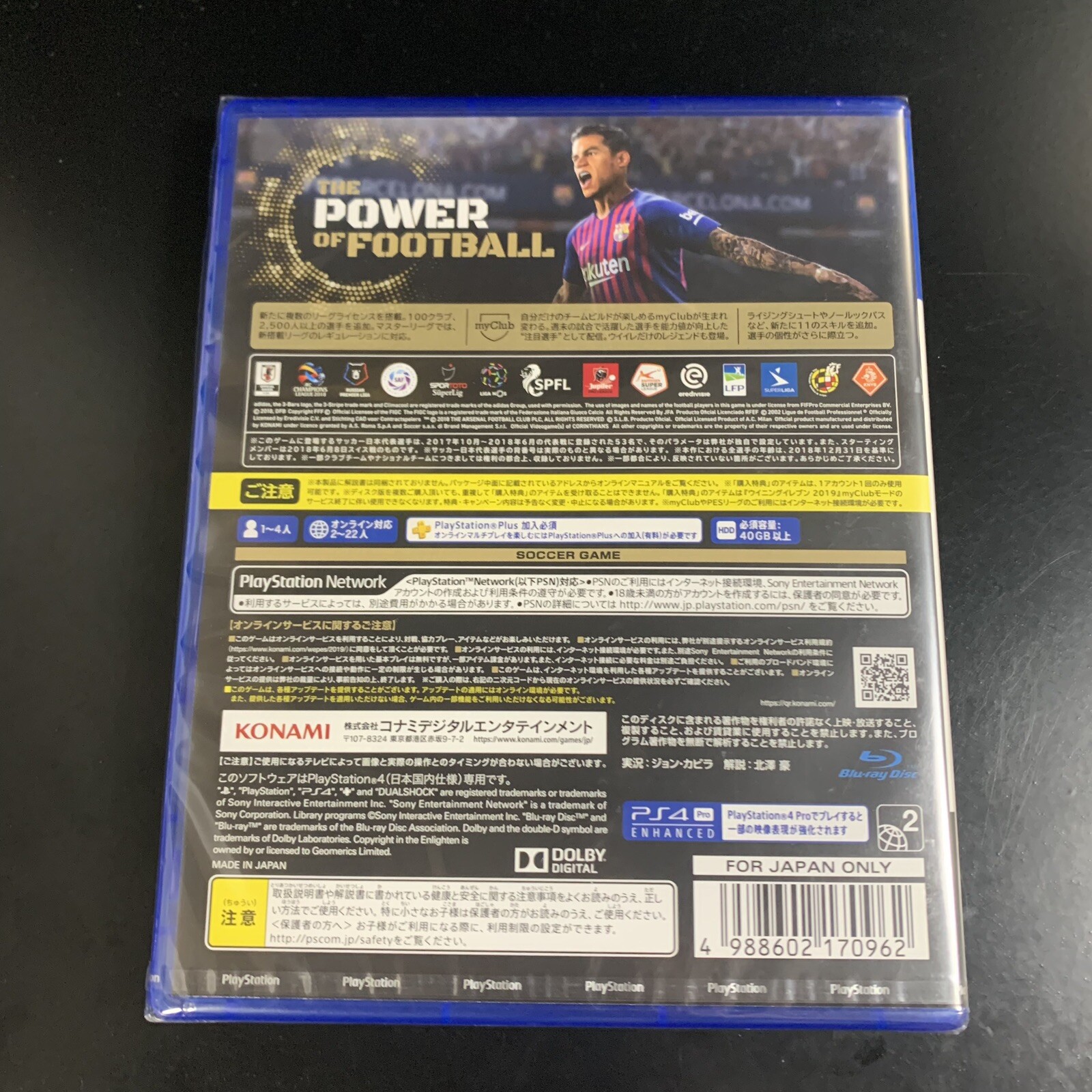 Unopened PS4 Winning Eleven 2019 Sony PlayStation 4 Konami Sealed Sports JP