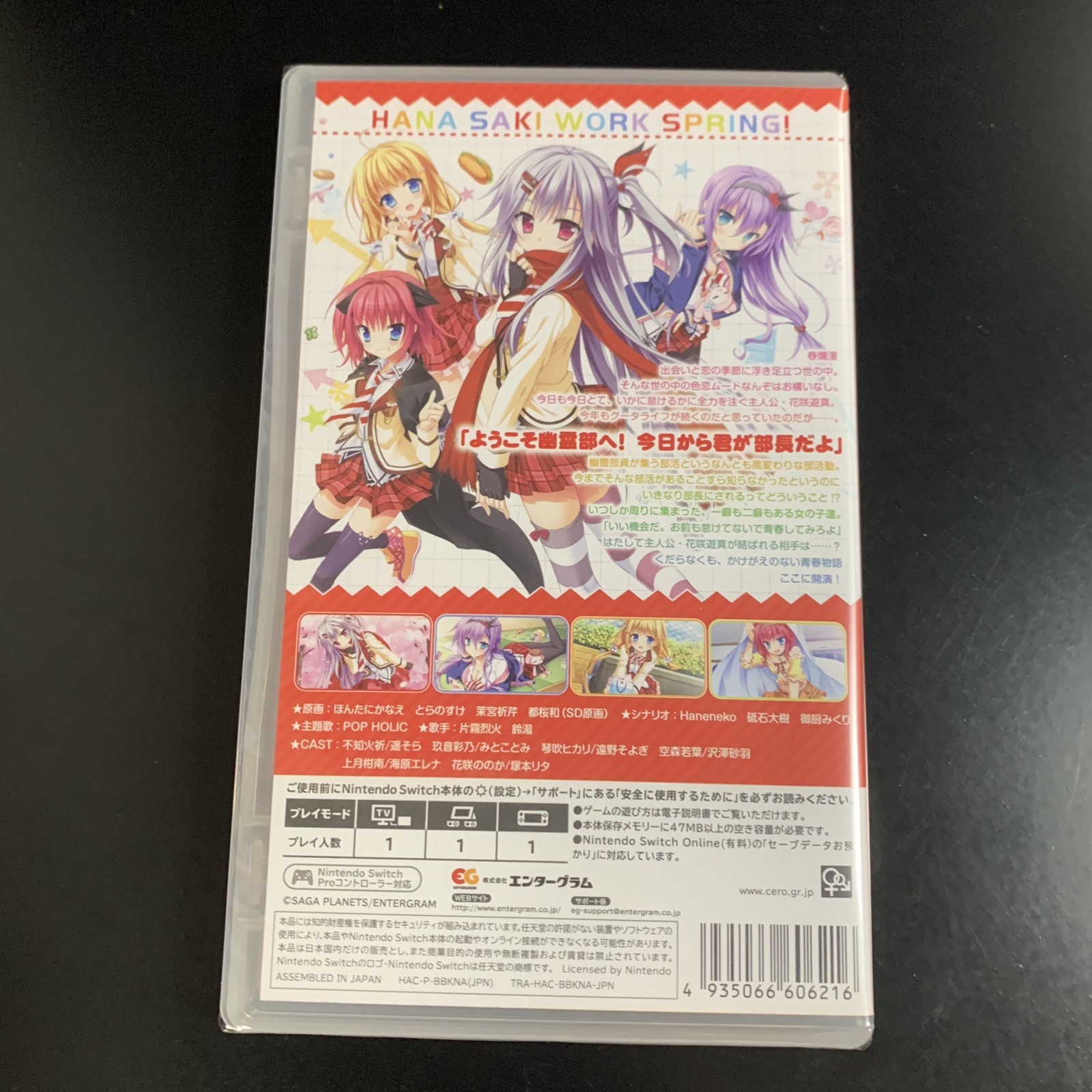 Unopened SW Hanasaki Work Spring! Nintendo Switch Entergram Sealed Bishoujo JP