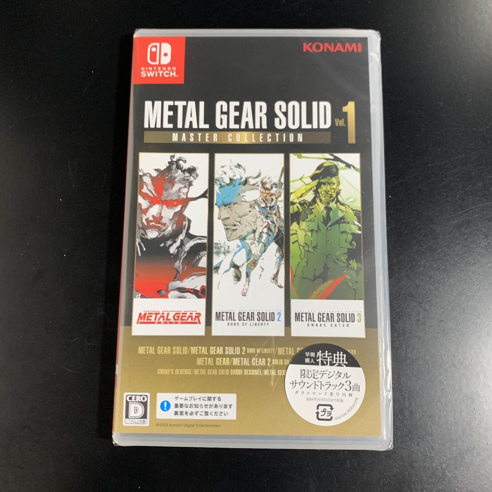 Unopened SW Metal Gear Solid Master Collection Vol. 1 Nintendo Switch Konami