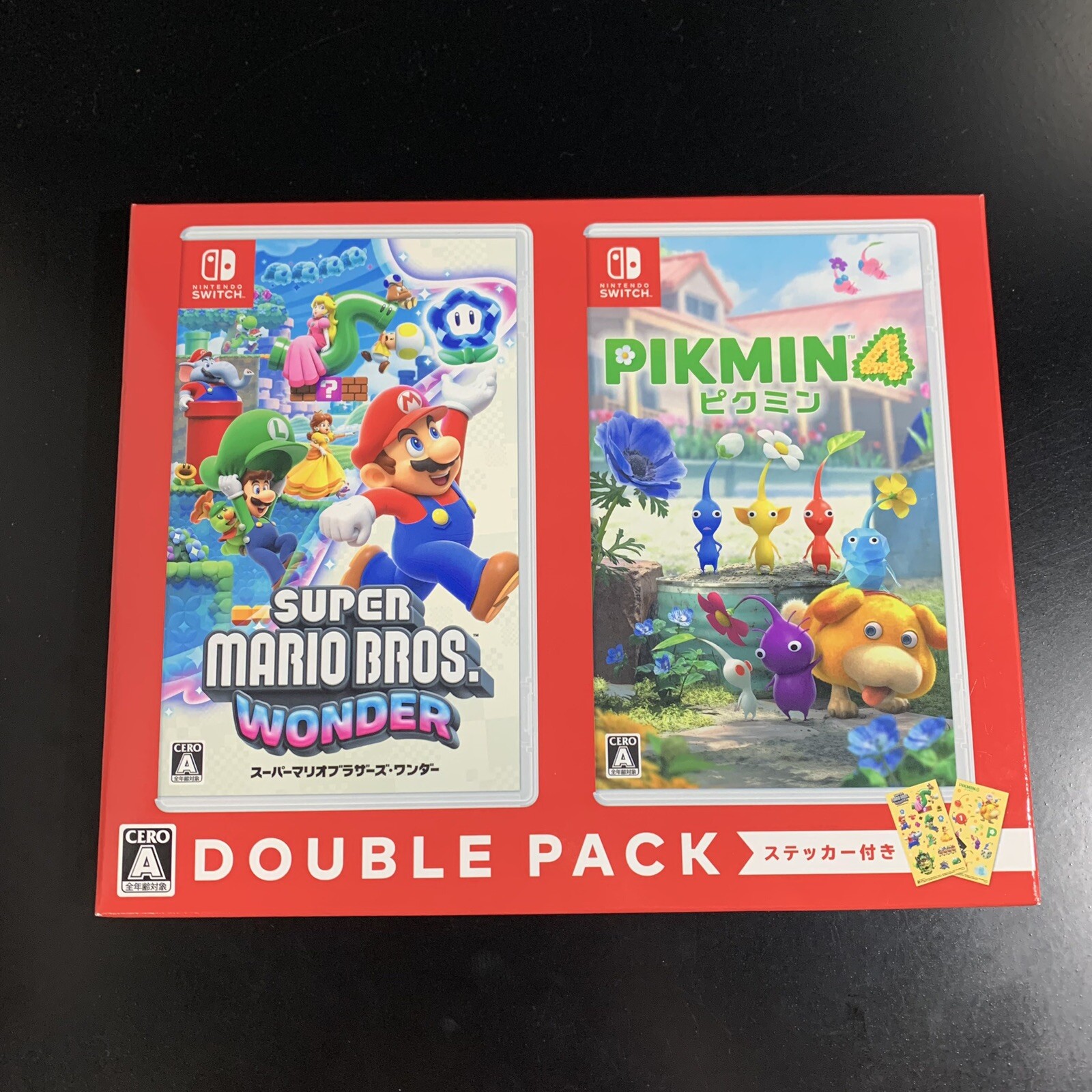 Unopened SW Super Mario Bros. Wonder + Pikmin 4 Nintendo Switch Sealed Misc JP
