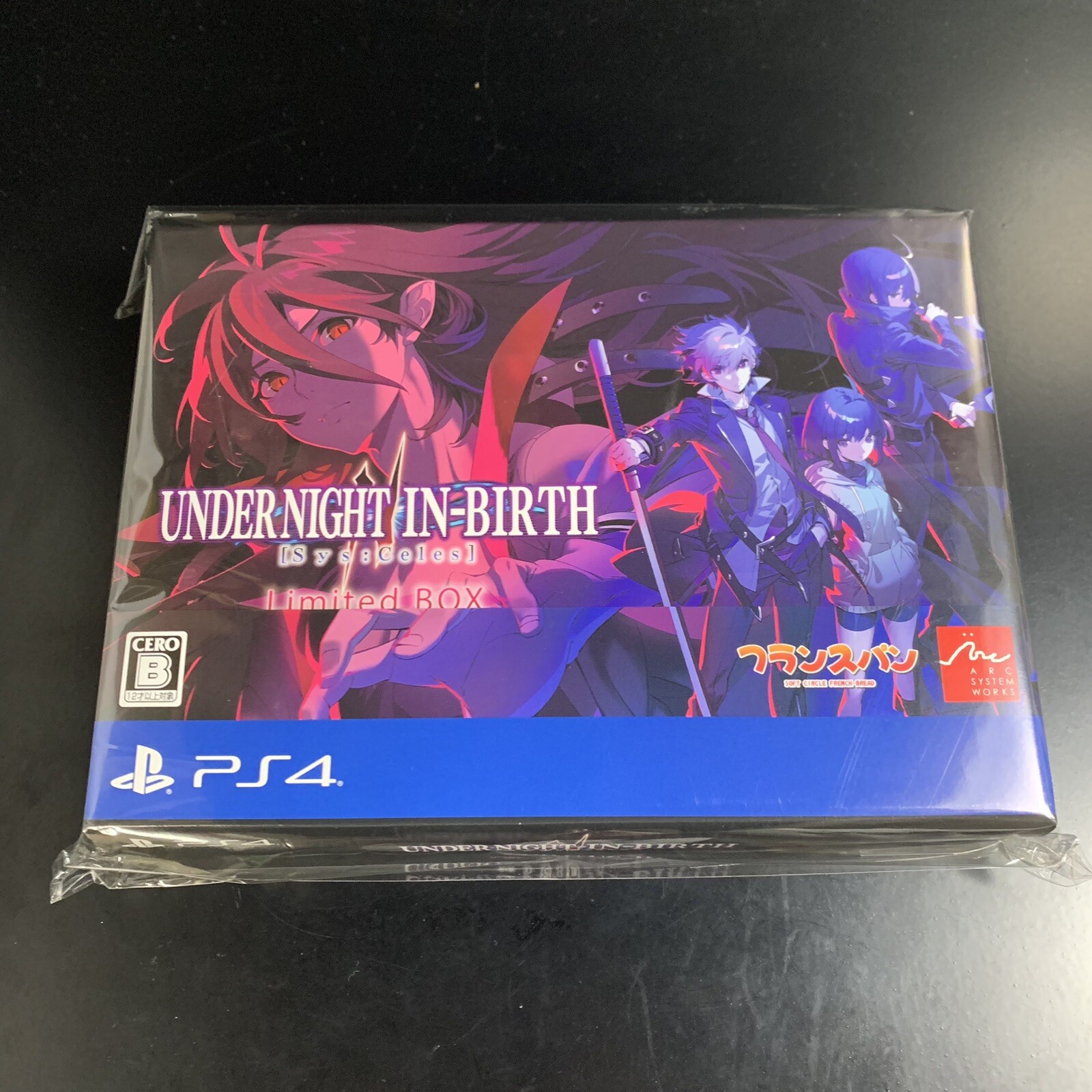Unopened PS4 Under Night In-Birth II SysCeles Limited Edition Sony PlayStation