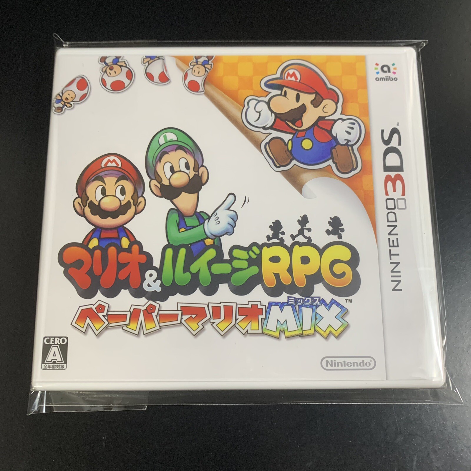 Unopened 3DS Mario & Luigi RPG Paper Mario Mix Nintendo Sealed Action RPG JP