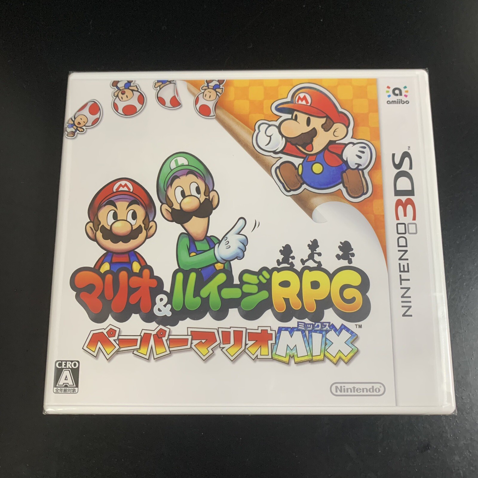Unopened 3DS Mario & Luigi RPG Paper Mario Mix Nintendo Sealed Action RPG JP